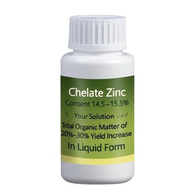 Chelate Zinc Content 14.5-15.5% and Total Organic Matter of ≥50% Your Solution for 20%-30% Yield Increase in Liquid Form